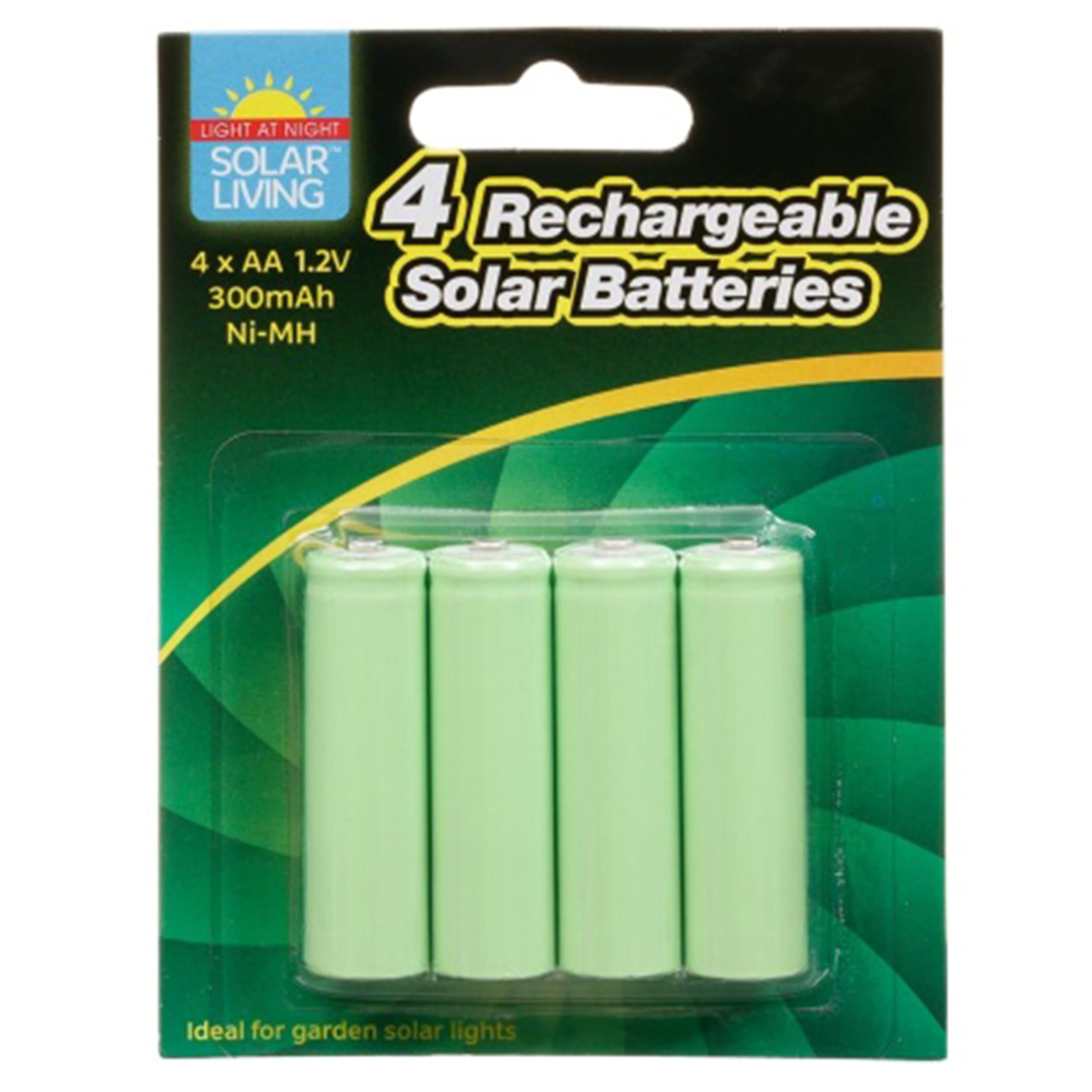 4er-Pack Solar Batterien AA (300mAh)