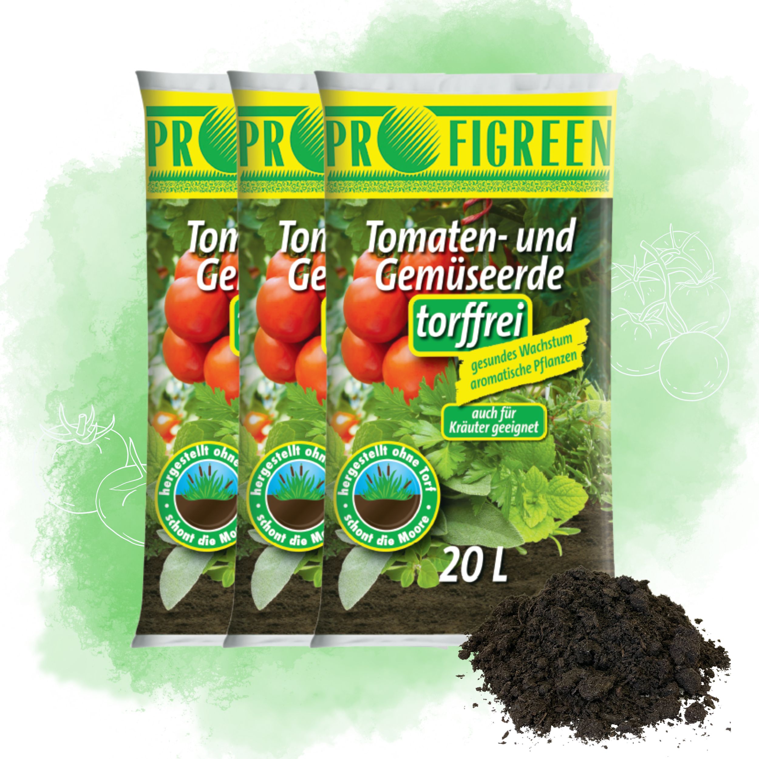 60 Liter Tomaten- & Gemüseerde torffrei