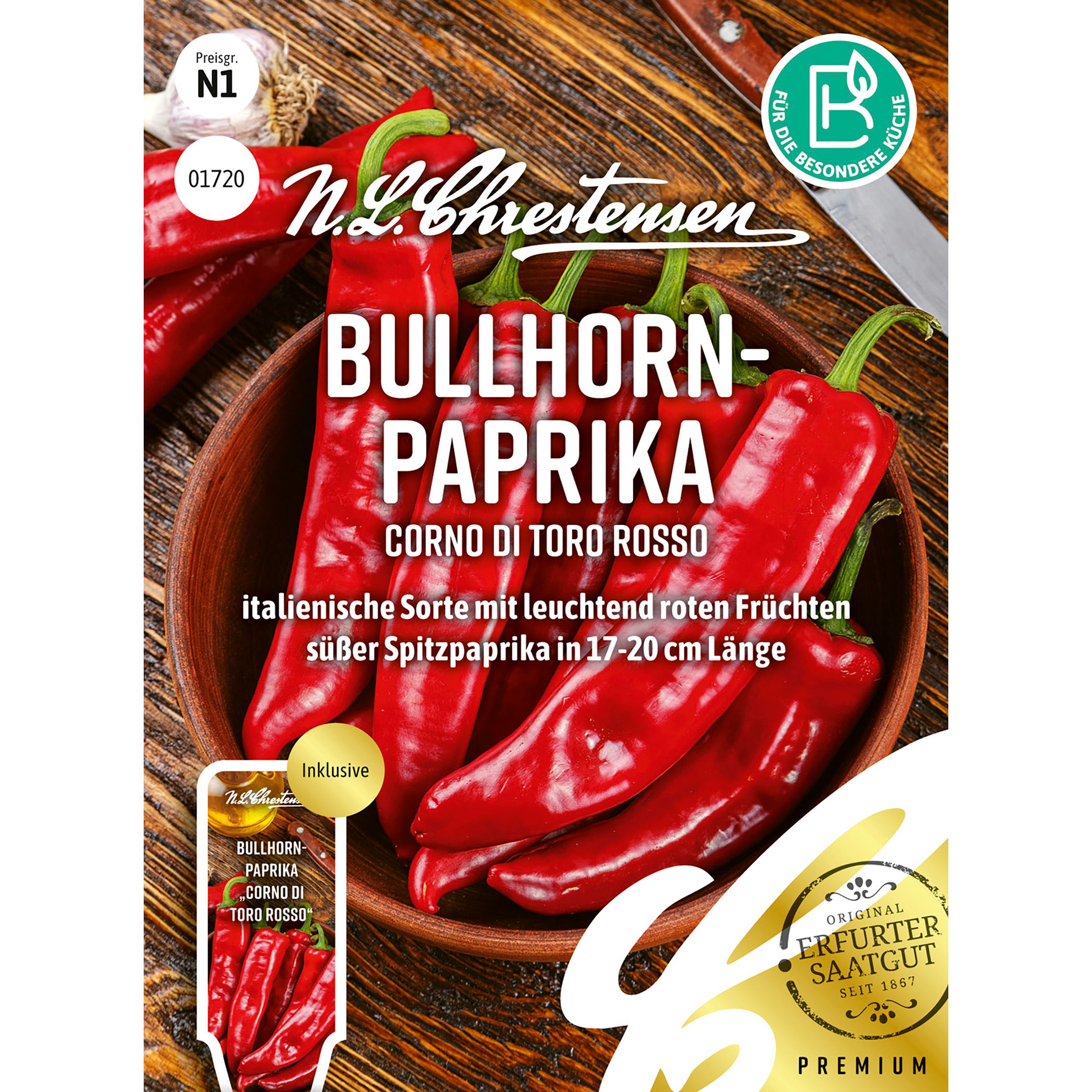 Bullhorn-
PaprikCorno di toro rosso