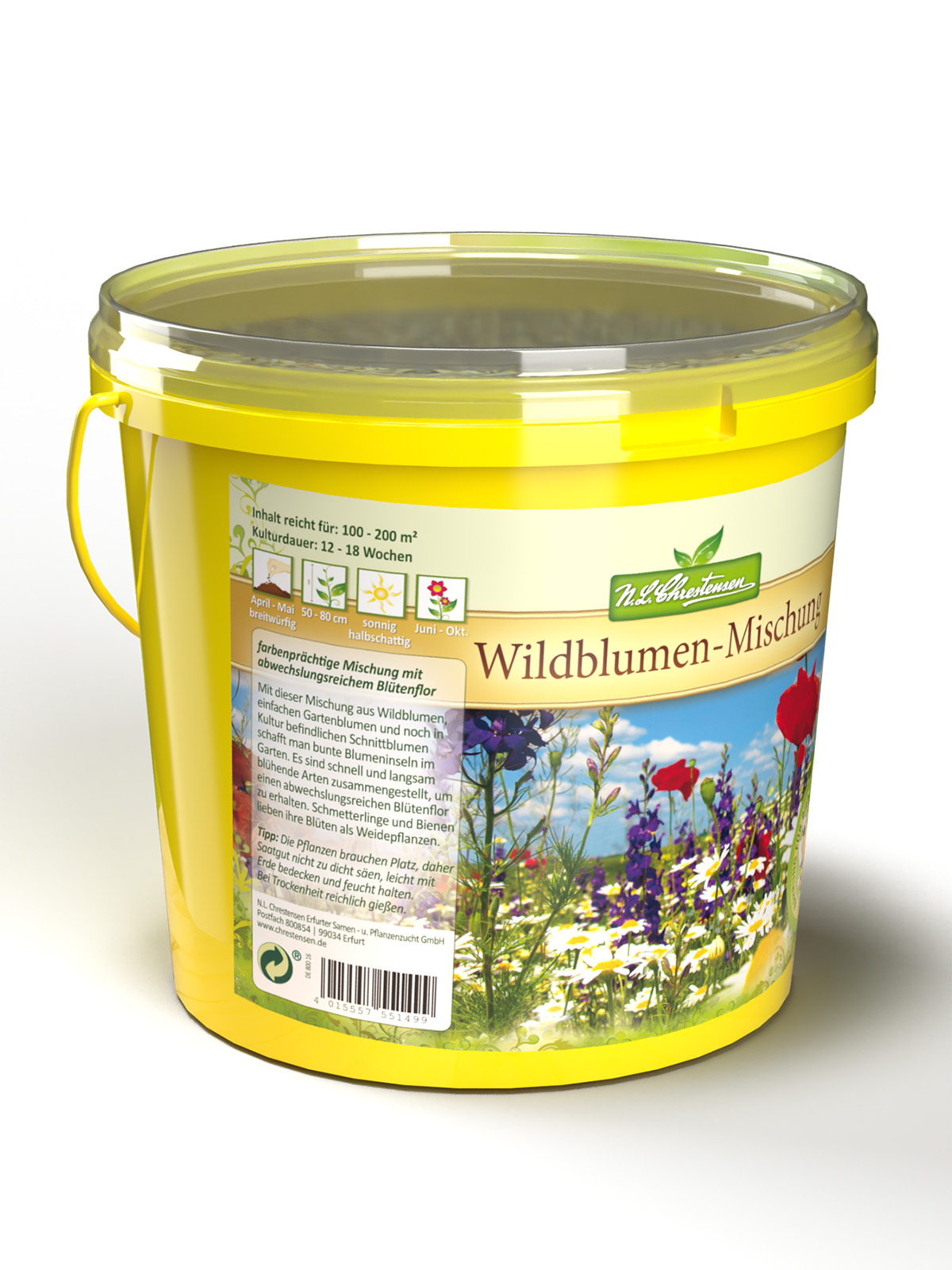 1-Liter-Eimer | Wildblumen-Mischung